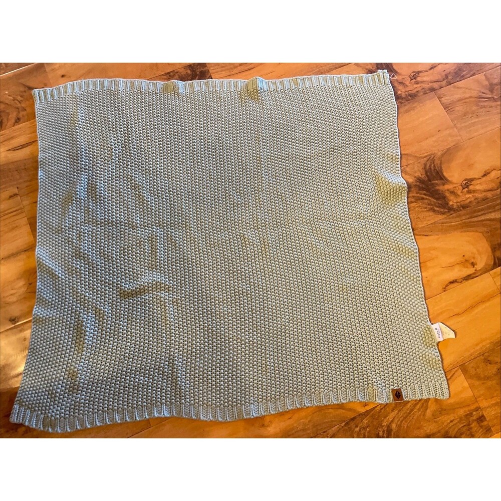 Kyte Baby Chunky Knit Blanket, Bamboo Nylon Wool Cashmere Green